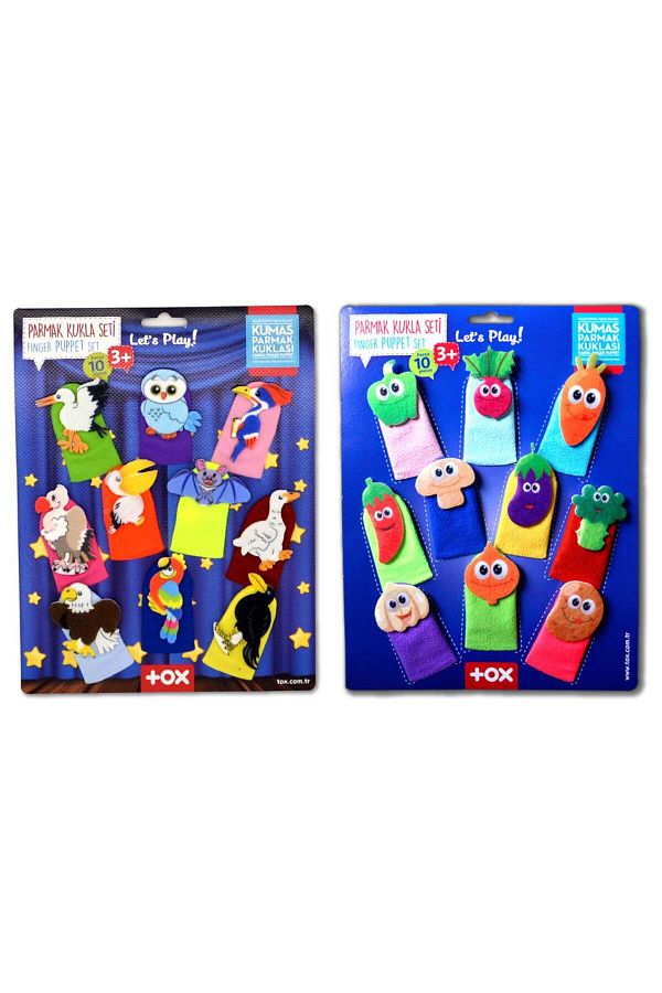 LENAY-CLZ247 2 Set - 20 Pieces Fairy Tale Heroes and Pets Finger Puppet 1