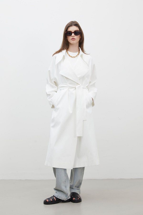 Manuka-OVERSIZE WIDE COLLAR TRENCHCOT ECRU 1