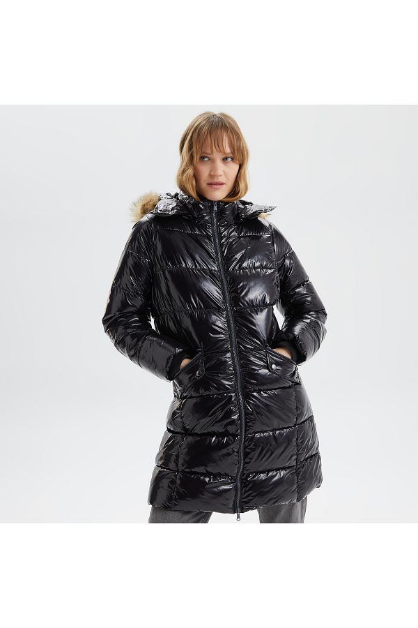 Nautica Women s Black Coat Trendyol