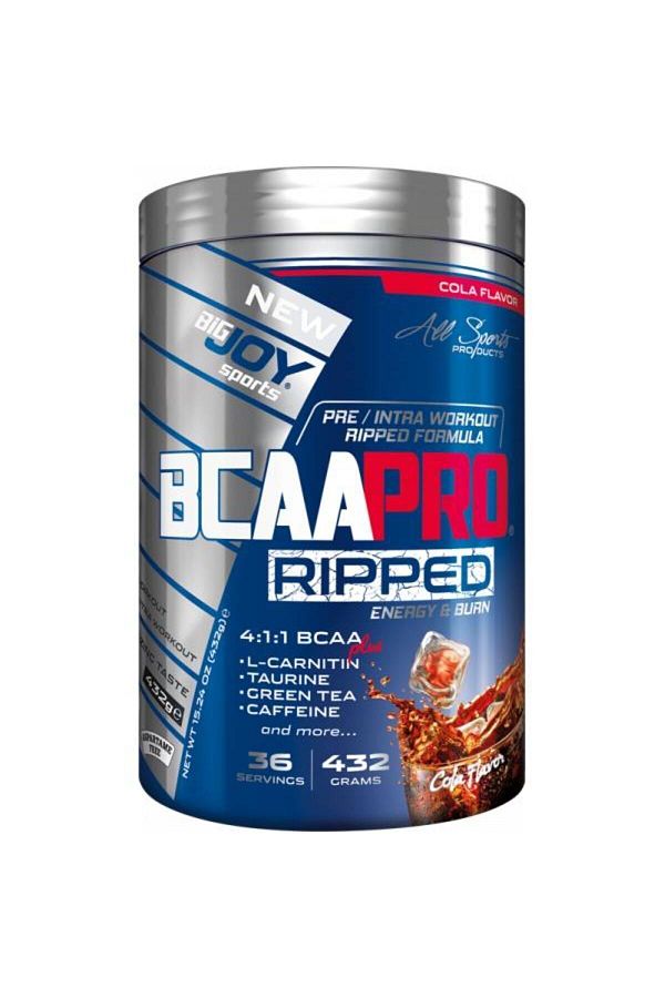 Bigjoy Sports-Bcaapro Ripped Cola Aroma 432g (Bcaa - L- Carnitine - Taurin - Caffeine) Amino Acid 1