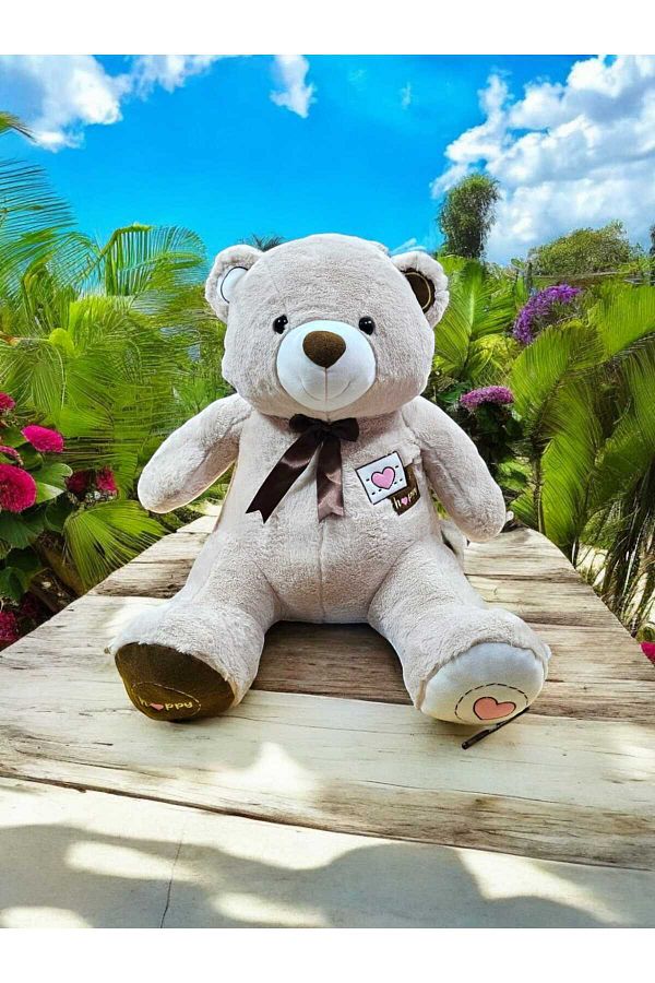 Mellito Toyzz 90 Cm Plush Toy Cute and Smurf Teddy Bear Trendyol