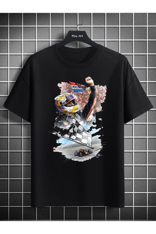 Pisa Art Max Verstappen Formula 1 F1 Oversize T Shirt Trendyol