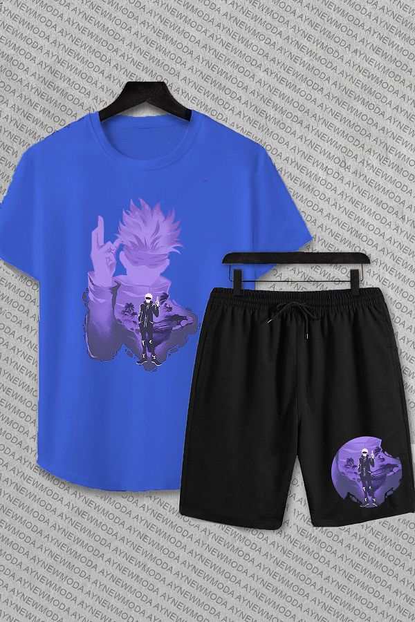 PENTHİLUS-Gojo Satoru Jujutsu Kaisen Anime Printed Suit Set 1