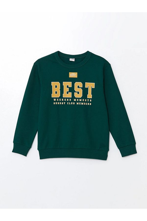 LC Waikiki Boy s Sweatshirt LCW Kids Crew Neck Printed Long Sleeve Trendyol