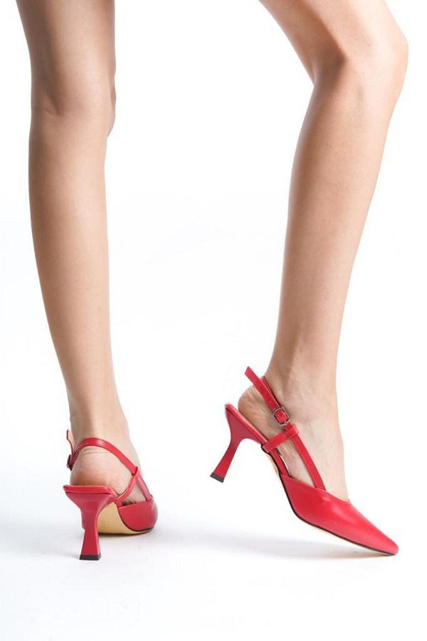 serelshoes COPY Women s High Heels Shoes Open Back Post Buckle Heel 9cm Trendyol