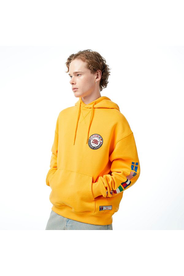 Tommy Hilfiger Tommy Jeans Tju Archive Games Mens Orange Hoodie Trendyol