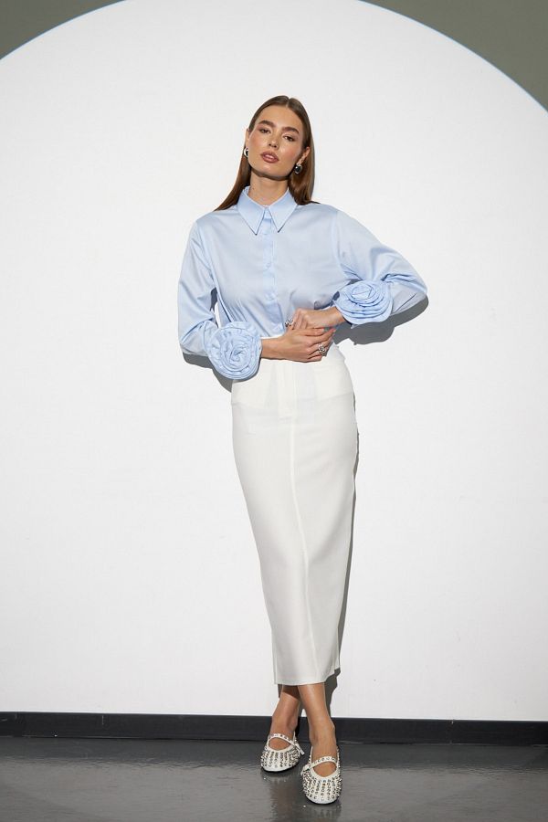 Maxi pencil skirt white clearance