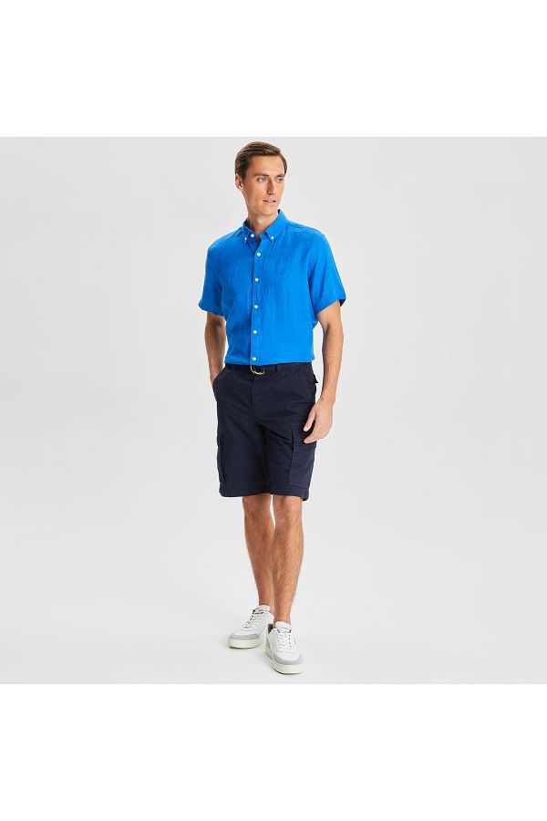 Nautica Navy Blue Men s Cargo Bermuda Shorts Trendyol