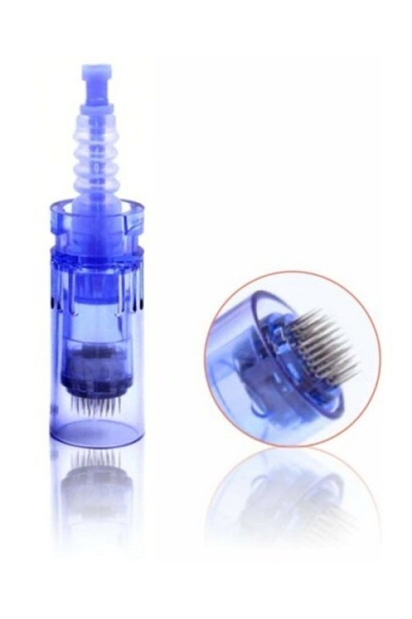 Dermapen-10 Pieces 12 Pin A6 And A1 Needle Original Needle Cartridge With Blue Socket 1