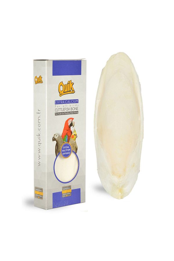 Quik-Parrot Cuttlefish Bone - Beak Stone, Mineral Supported Muscle Building 1