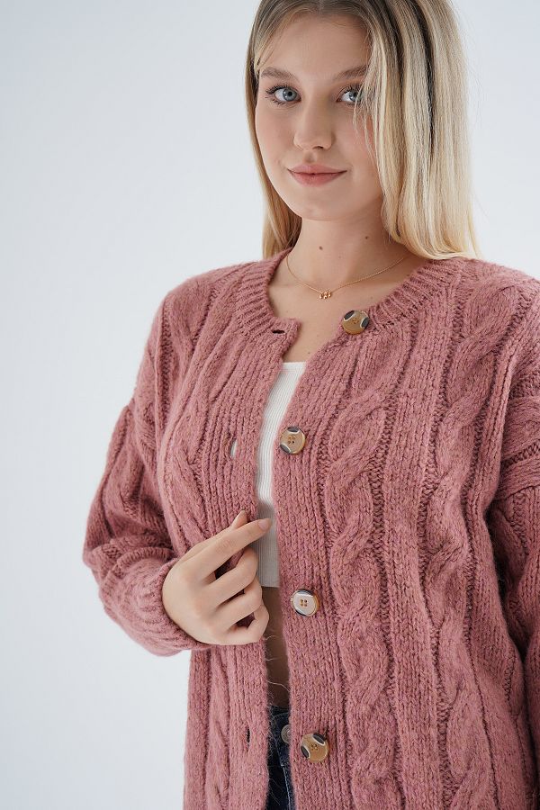 Rose colored cardigan clearance