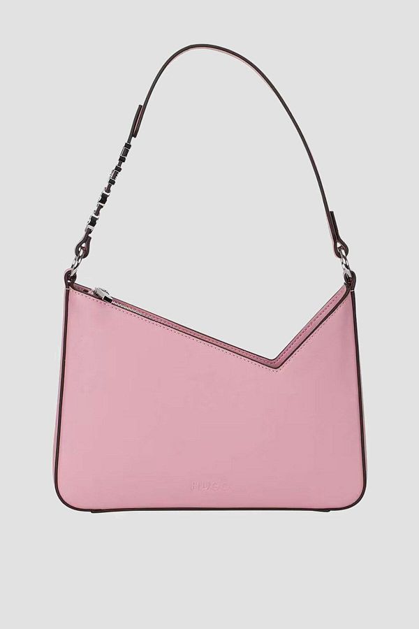 Hugo Stylish Pink Women s Shoulder Bag Zipper Closure Single Compartment 50482511 664 Trendyol