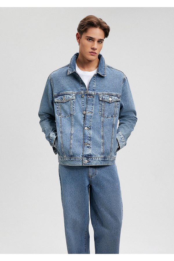Mavi-Ray College Hazy Indigo Blue Jean Jacket 0110273-85373 1
