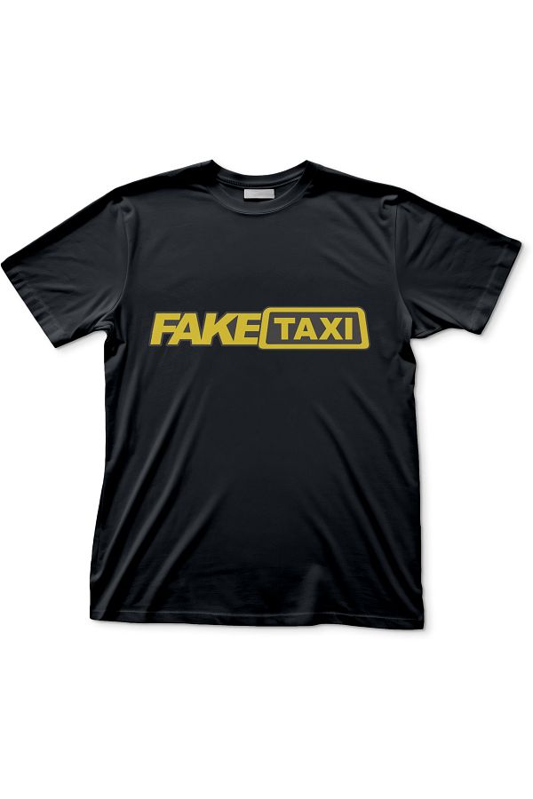 Altuni Black Fake Taxi T Shirt Unisex Custom Printed Trendyol