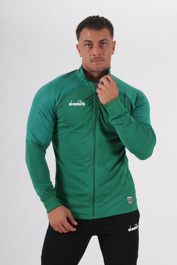 Diadora Green Premium Camping Tracksuit Top Trendyol