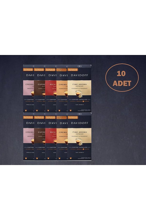Davidoff-DAVIDOFF 10X10 Pieces Capsule Coffee (Nespresso Compatible) davidoff 5 types 1