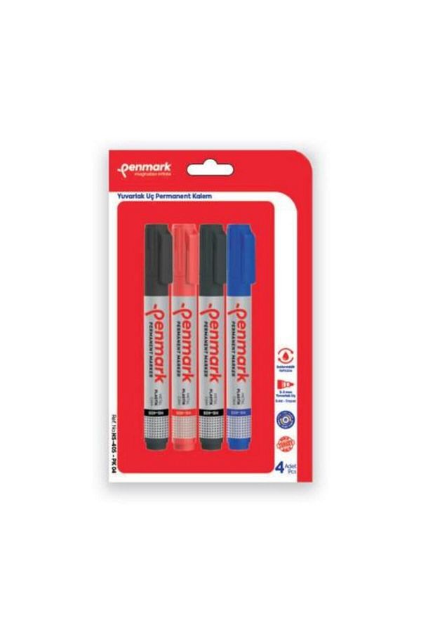 penmark-Set of 4 Permanent Marker with Round Tip 1