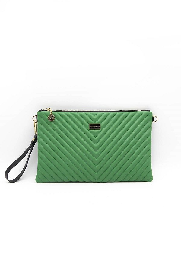 Matte silver clutch bag discount