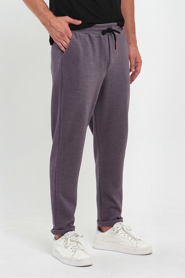 COMBİNE MİCHAİL-ROSE Men's Jogger Pants - Double Leg, Back Pocket, Elastic Waist and String Pattern 1