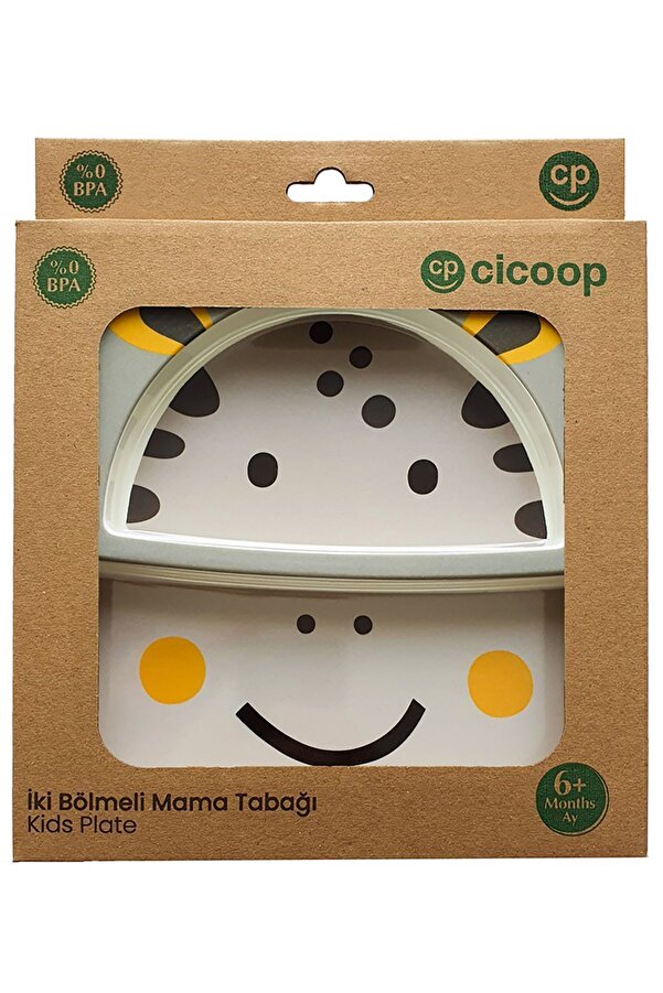 Cicoop Zürafa Bölmeli Mama Tabağı Gri