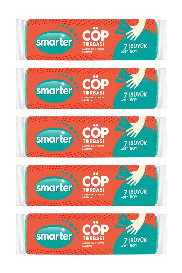 SMARTER-5 Pieces Large Size Garbage Bag (Garbage Bag) 1