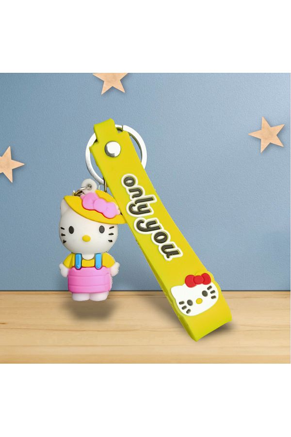 METEBAZAAR-Hello Kitty Yellow Keychain - Only You Series 1