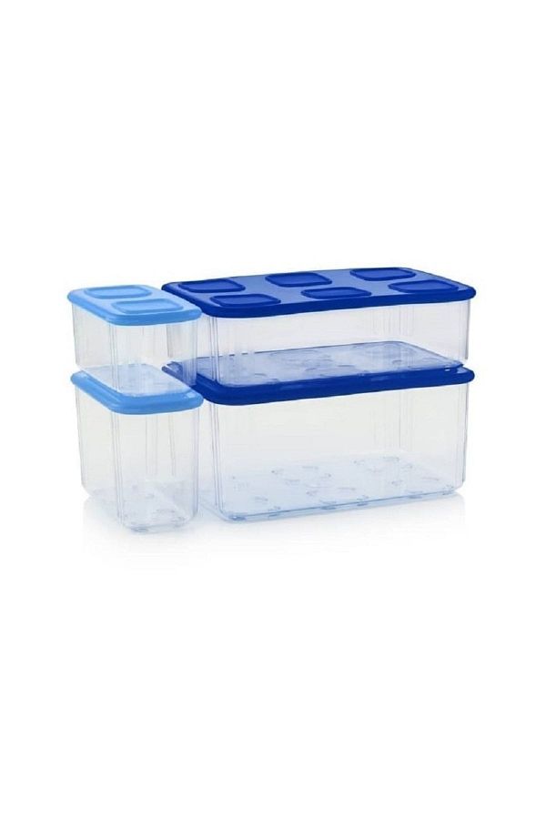 Tupperware-Modular Organizing Container Set of 4 Refrigerator Storage Containers Hsgl 1