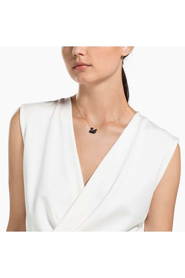 Swarovski black necklace top