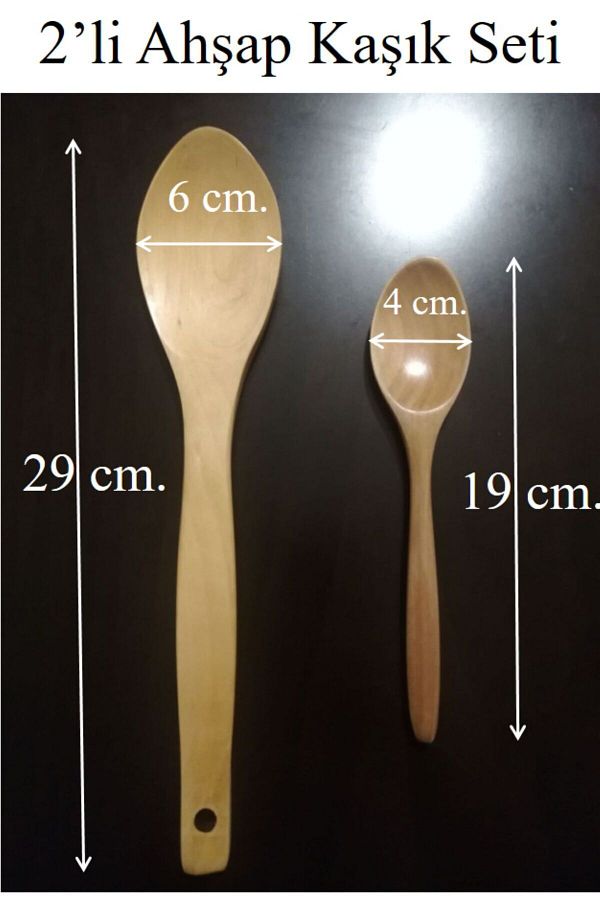 TARIK HOME-Wooden Spoon Set of 2 - Concise and Convenient 1