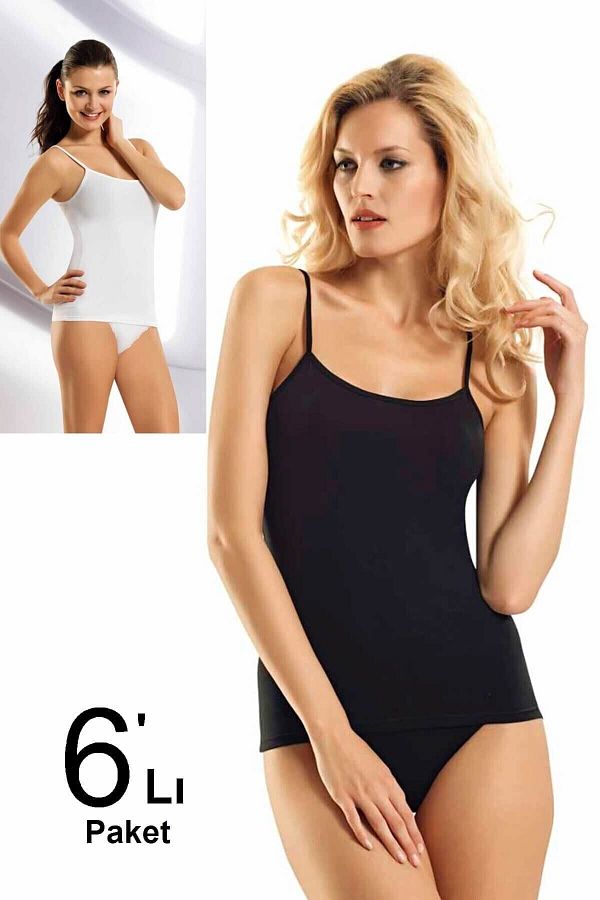 Namaldı-Women's Undershirt with 6 Pack Rope Straps 1
