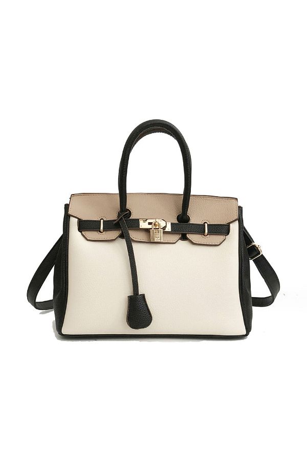 Styli-Dual Strap Handle Bag with Lock 1