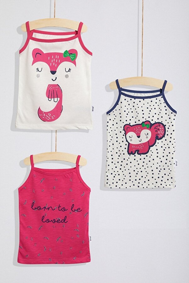 Wogi Çocuk Atlet Ekstra Yumuşatılmış Kumaş 3'lü Set