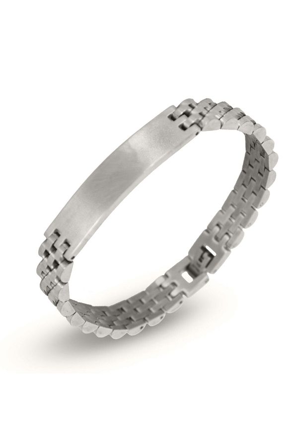 Bd Personal Medical Bracelet Health and Emergency Information Steel