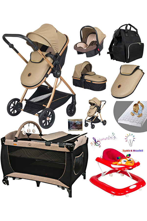 Baby Home 10 In 1 Yeni Doğan Set 1010 Travel Sistem Bebek Arabası 560 Oyun Parkı Beşik Yürüteç Bebek Yürüteci