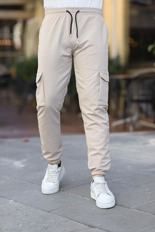 comstar Men s Parachute Fabric Style Jogger Sports Pants with Pockets and Elastic Waist Trendyol