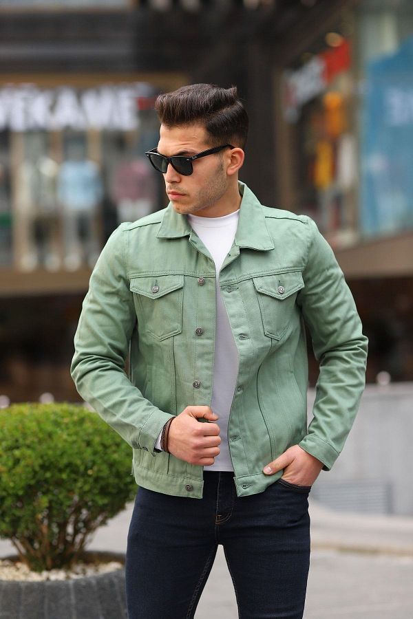 comstar Men s A Quality Slim Fit Denim Jeans Jacket Trendyol