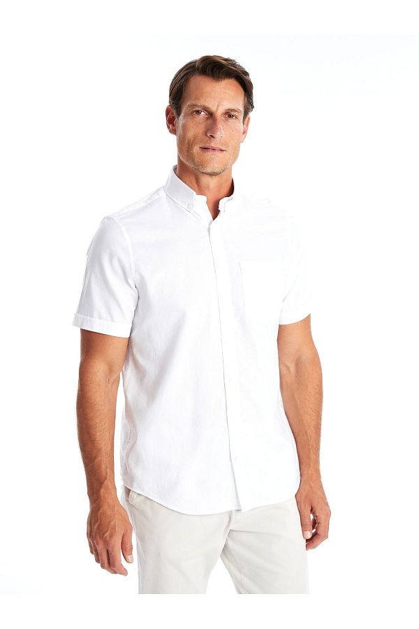 LC Waikiki-Oxford Herrenhemd - Regular Fit, Kurzarm 1