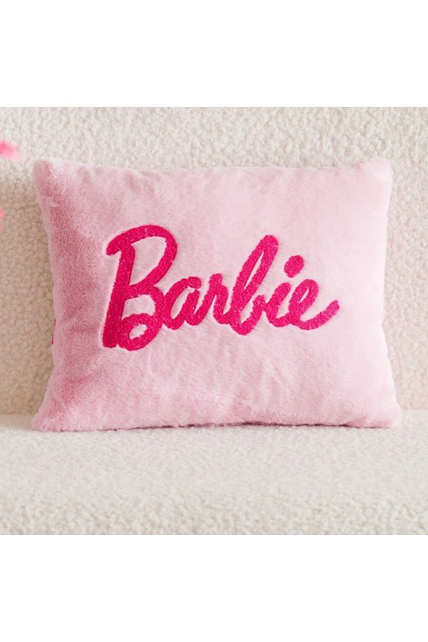 LC Waikiki LCW HOME Barbie Embroidered Plush Cushion 35x45 Cm Trendyol