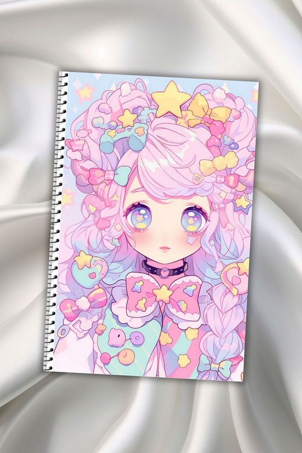 daily notebook-64 Sheets Kuromi Unlined Notebook - A5 School Notebook 1