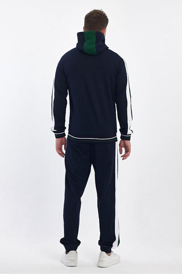 CrazyShopping Men s Sports Tracksuit Set Robe Sleeves and Hooded Trendyol