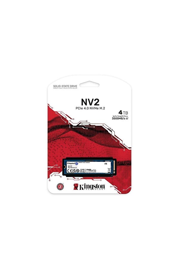 Kingston Nv2 4tb 3500/2800mb/s Pcie NVME SSD DISK Snv2s