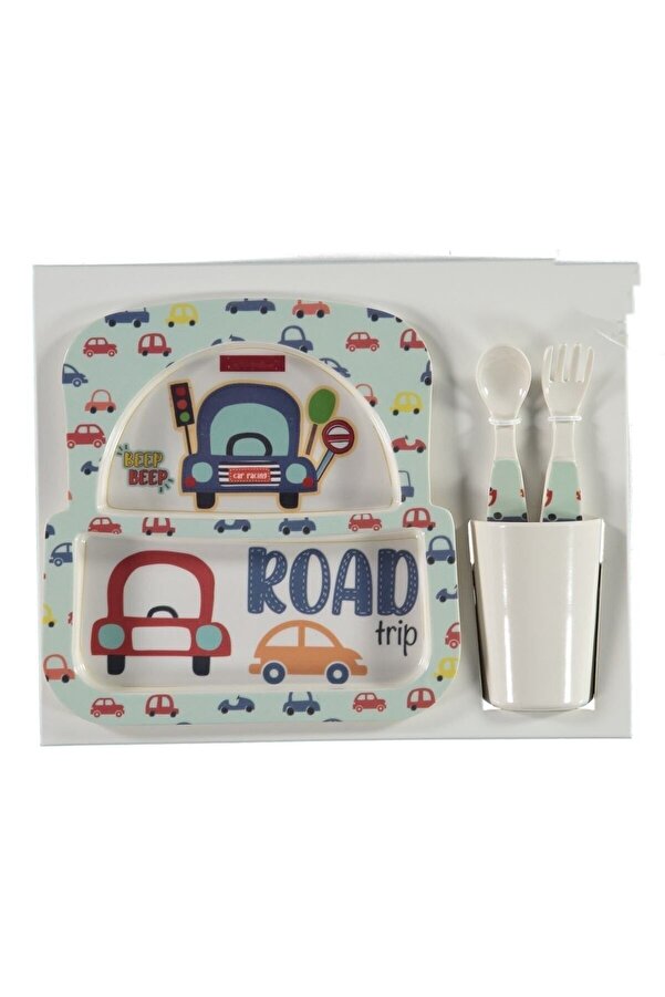 Cherub Baby Melamin Arabalı 4 Parça Mama Seti