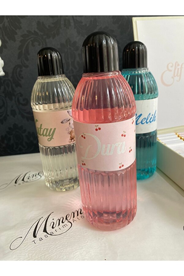 Minemiss Tasarım Lüks İsme Özel TasarımlıTekli Kız-Erkek Bebek Kolonyası Dogum-Yaş Günü-Hediyelik Kolonya