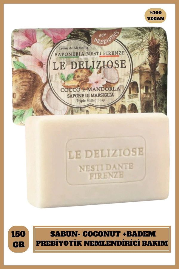 Nesti Dante Coconut & Almond Soap 150g Nesti Dante Coconut & Almond Soap 150g