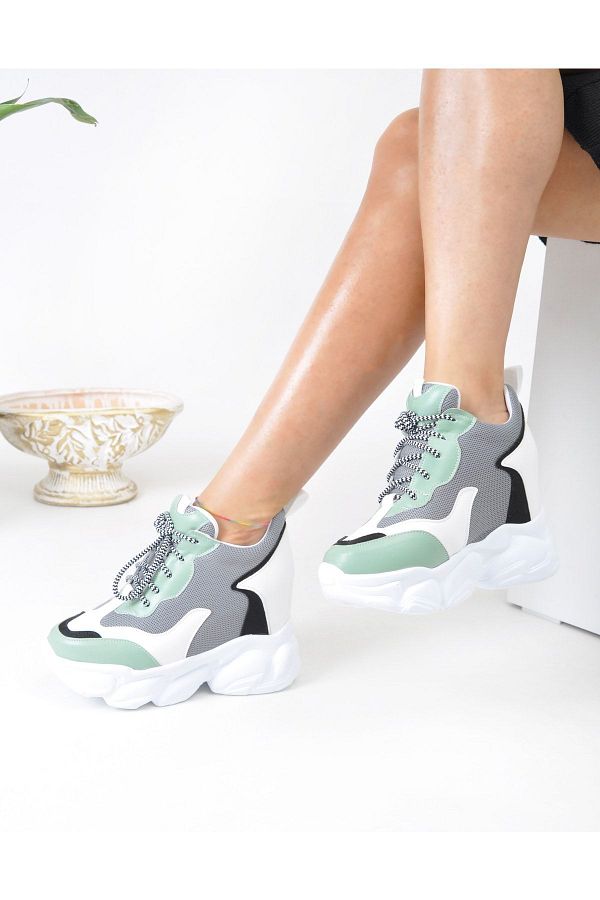 Colorful wedge sneakers hotsell