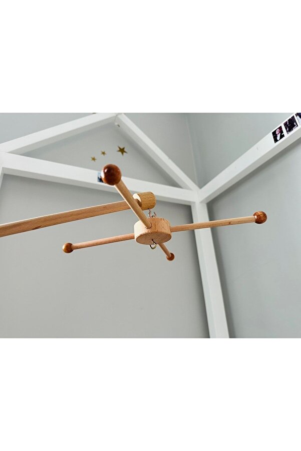 Genel Markalar Ahşap Beşik Dönence Askı Aparatı 4 Kollu