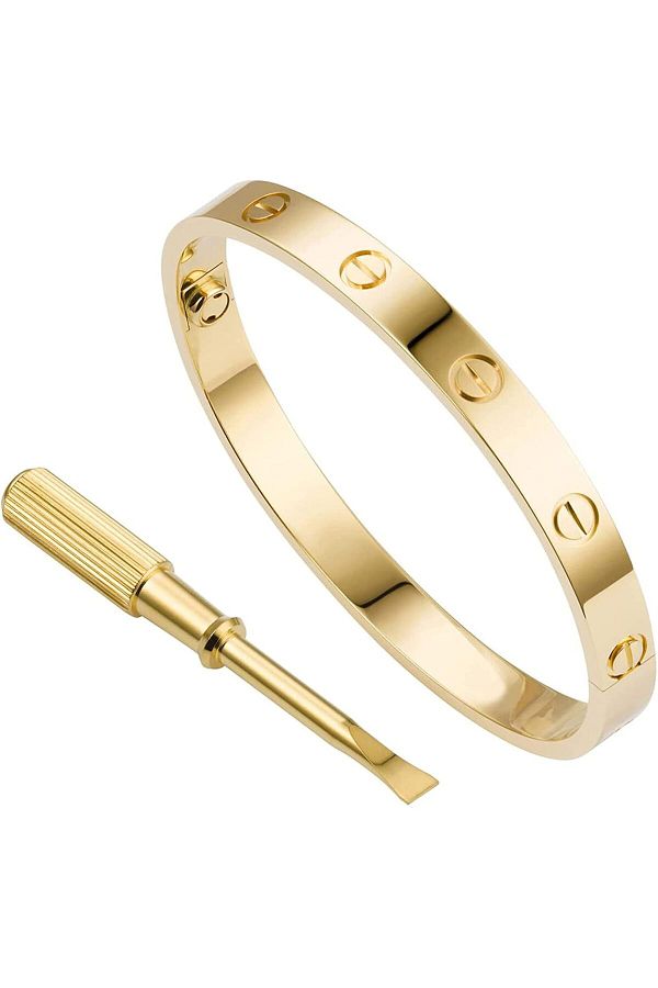 DubaiGallery Cartier Love Bracelet with Screwdriver Titanium Steel Bangles with Screw Design Perfect Valentine Trendyol