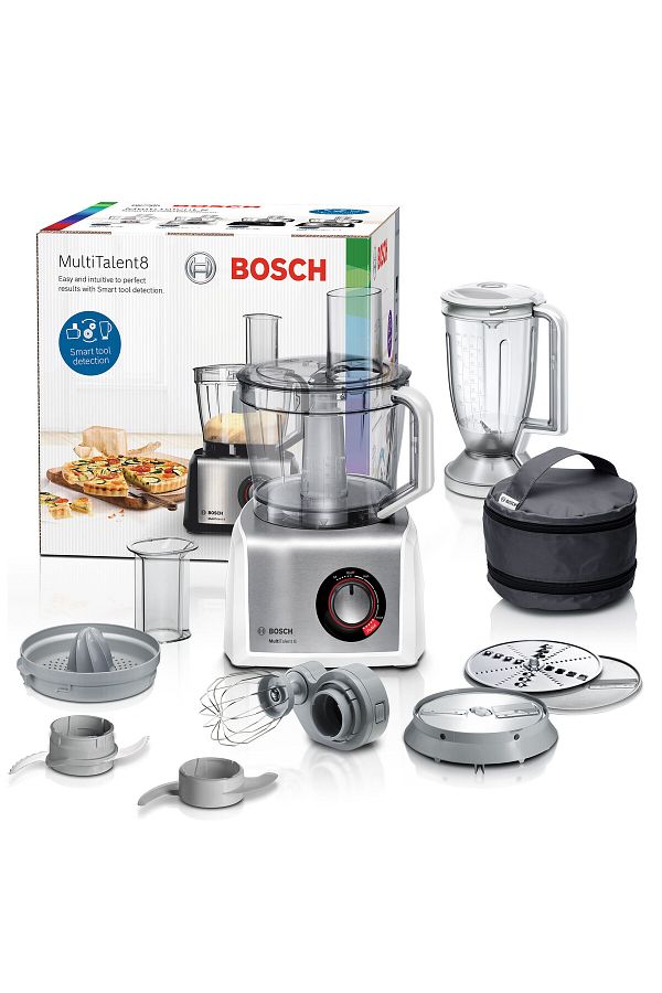 Bosch-Food Processor MC812S734G Multi-Talent 8, 3.9L capacity, Brushed Stainless Steel 1 Yr Warranty 1