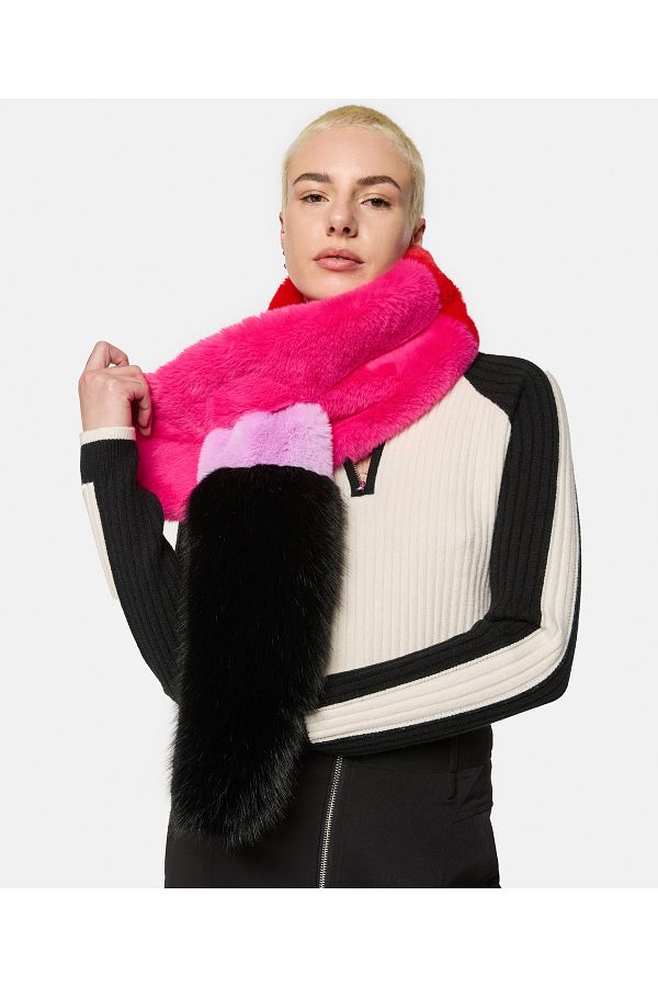 Twist-Plush Colorblock Scarf 1