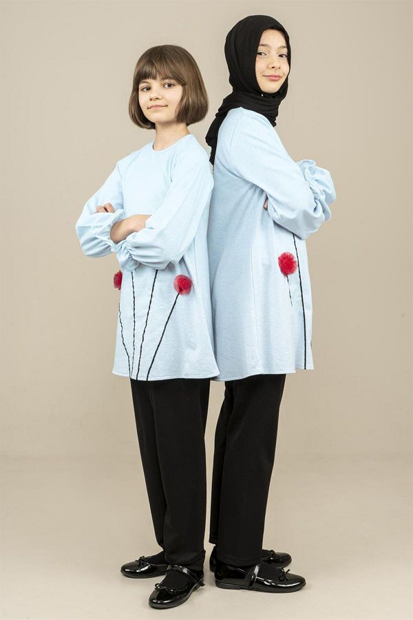Markosin-Blue Poppy Tunic - Young Girl, Rubber Sleeve 1